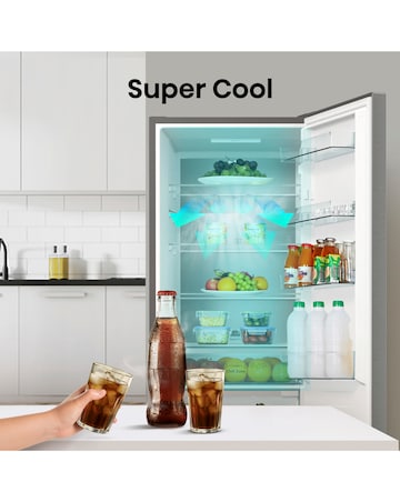 Hisense RB470N4SICUK Total No Frost Fridge Freezer - Stainless Steel