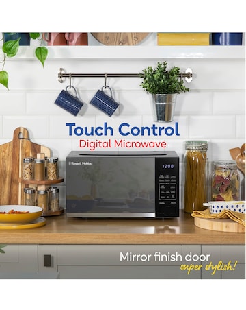 Russell Hobbs RHMT2005B 20L Black Touch Control Digital Microwave