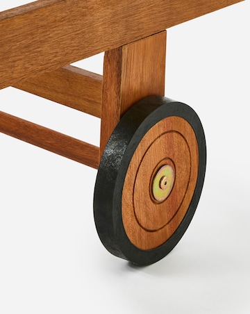 Charles Bentley Wooden Reclining Sun Lounger