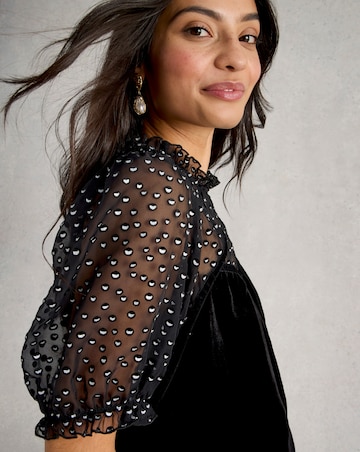 White Stuff Lexi Velvet Top