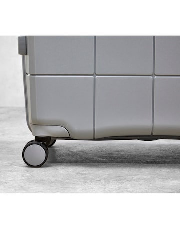 Rock Pixel 3pc Suitcase Set - Grey