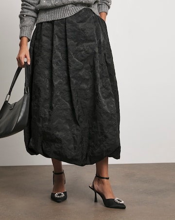 Joanna Hope Textured Bubble Hem Skirt