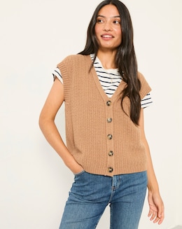 FatFace Jocee Button Tank