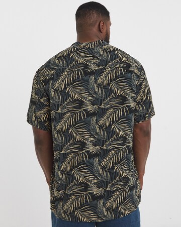 Jack & Jones Jeff Print Resort Shirt - Black