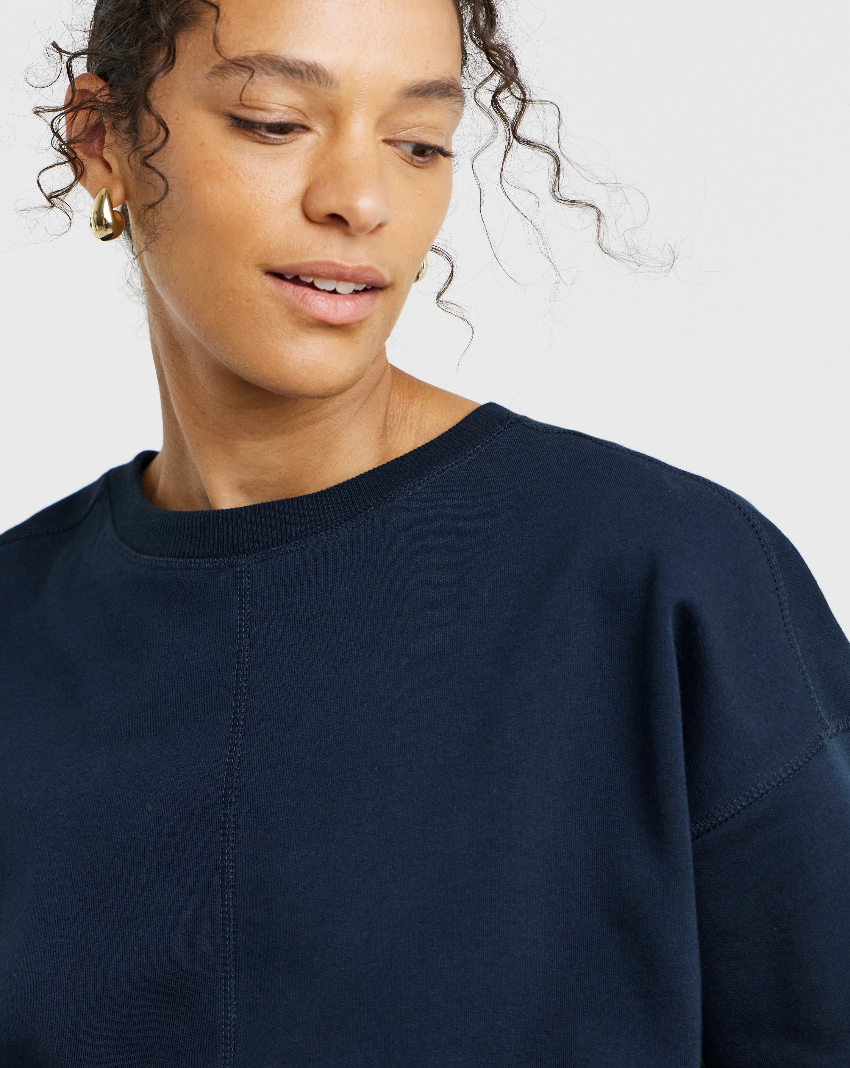 Crew Neck Longline Sweatshirt | JD Williams