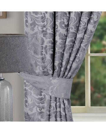 Buckingham Jacquard Light Filtering Pencil Pleat Lined Curtains