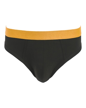 5 Pack Contrast Waistband Briefs