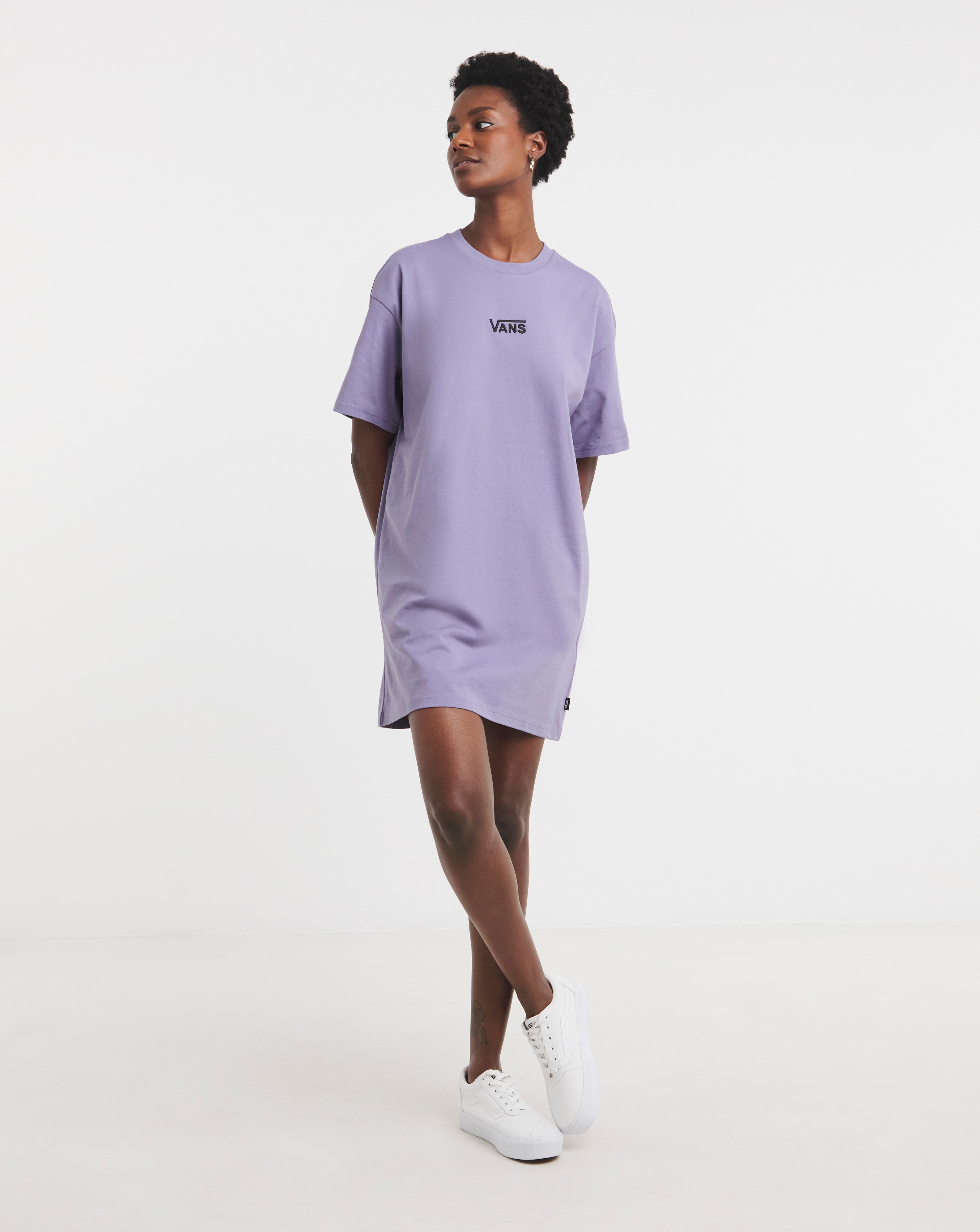VANS Center V T-Shirt Dress | JD Williams