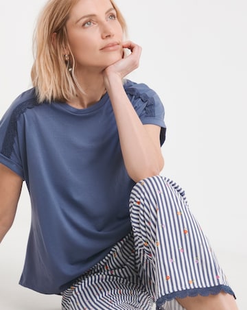 Joe Browns Nautical Pyjama Set Blue Multi