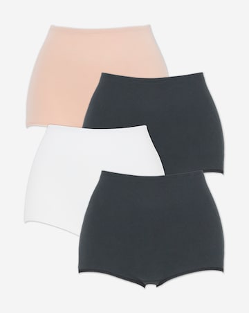 Pretty Secrets (4 Pack) Cotton Comfort Short Knickers