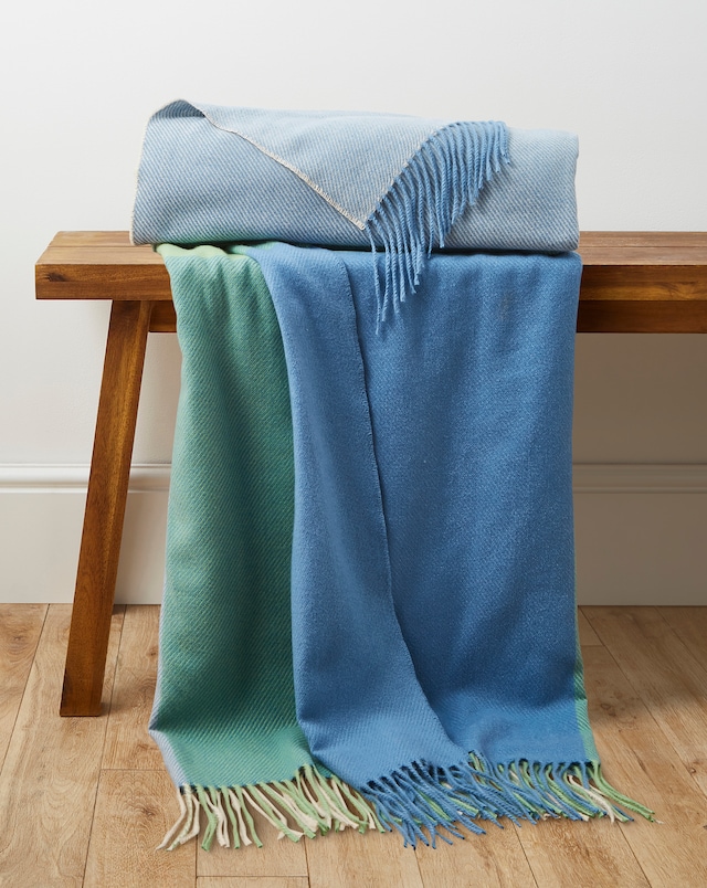 Hyacinth Bright Checked Throw