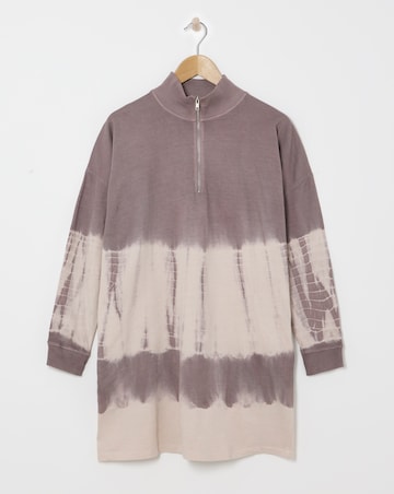Religion Tie Dye Zip Jersey Dress