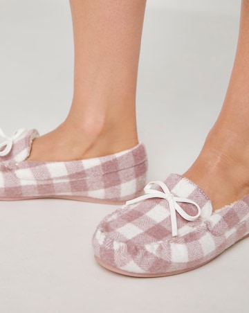 Juliet Moccasin Slipper - Wide Fit (E)