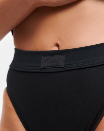 Sloggi 2Pack Double Comfort Cotton Tai Knickers Black