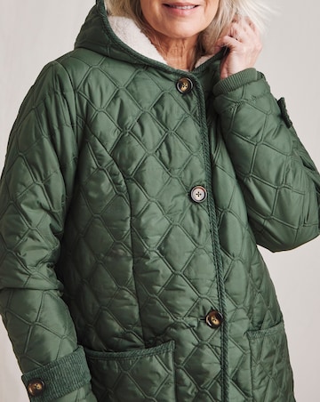 Julipa Longline Quilted Hooded Coat