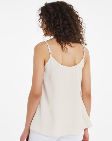 Ivory Lightweight V Neck Cami Top