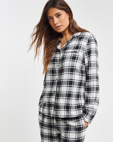 Pretty Secrets Christmas Family PJ - Ladies Mono Woven Button Through