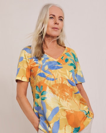 Julipa V Neck Printed T-Shirt