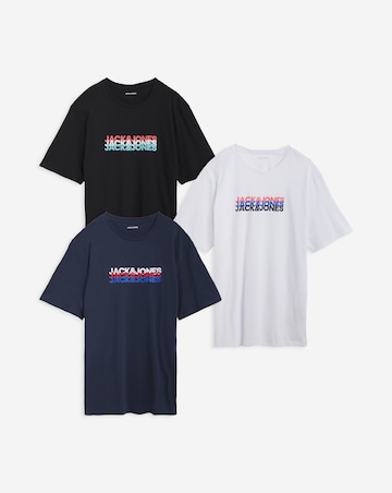 Jack & Jones Cyber 3 Pack T-Shirt