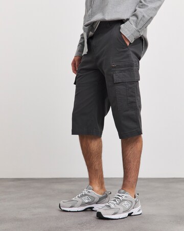 3/4 Length Twill Cargo Short