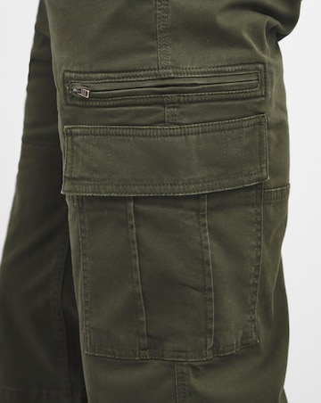 3/4 Length Twill Cargo Short