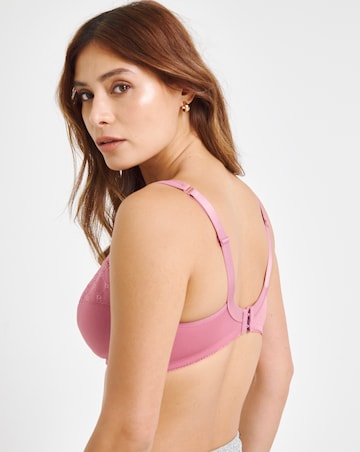 Pretty Secrets (2 Pack) Sally Minimiser Non Wired Bras (D-J) Blue/Pink