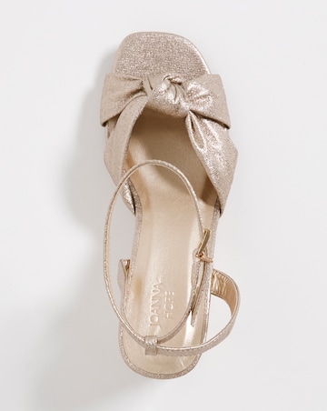 Joanna Hope Knotted Vamp Wedge Sandal - Extra Wide Fit (EEE)