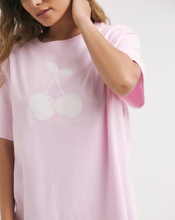 Boux Avenue Cotton Jersey Cherry Sleep Tee