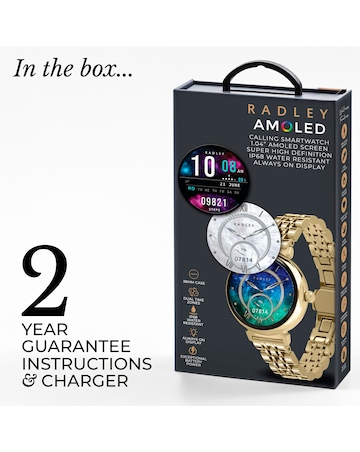 Radley Series 48 AMOLED T-Bar Smart Watch - Pale Gold