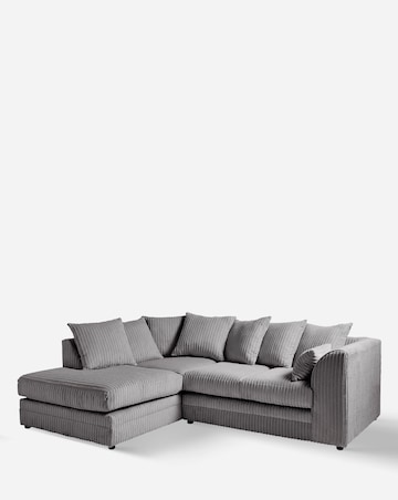 Ferguson Jumbo Cord Left Hand Chaise Sofa