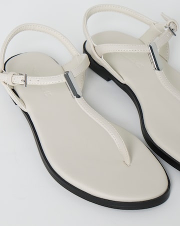 Rocky T Bar Hardware Detail Flat Sandals - Extra Wide Fit (EEE)