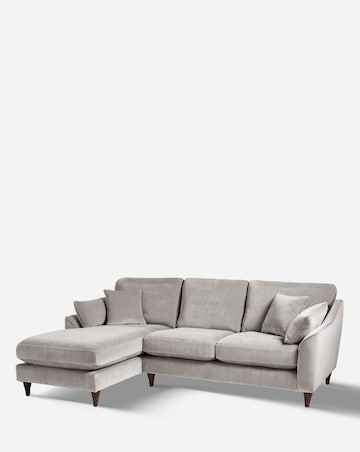Hepburn Velvet Left Hand Corner Chaise Sofa