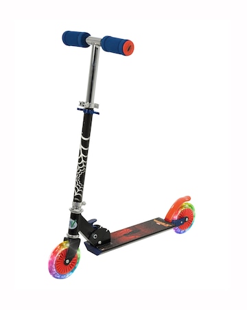 MoVe Spiderman Folding Inline Scooter with Light Up wheels