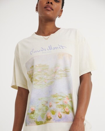Stone Monet Water Lilly Graphic T-Shirt