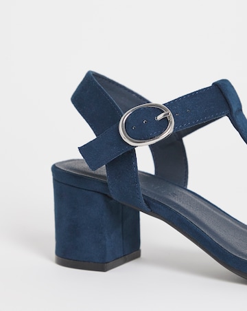 Jamie T Bar Heeled Sandals - Wide Fit (E)