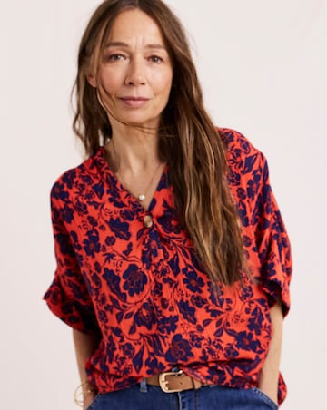 Julipa Crinkle Short Sleeve Top