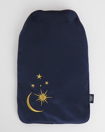 Chelsea Peers Velour Embroidered Celestial Hot Water Bottle Navy