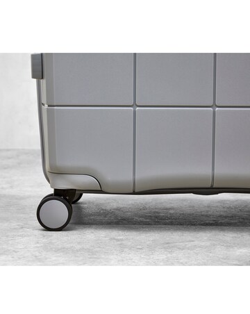 Rock Pixel Cabin Suitcase - Grey
