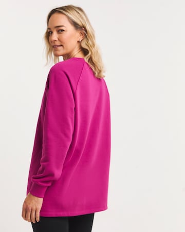 Magenta Classic Longline Sweatshirt