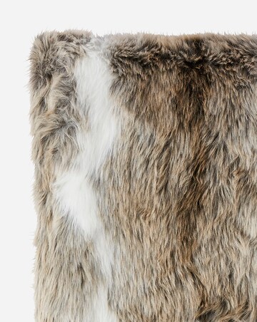 Faux Fur Striped Animal Throw