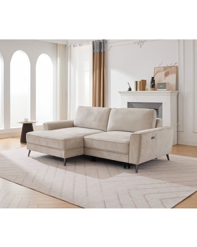Miller Power Roll out Recliner Corner Sofa bed