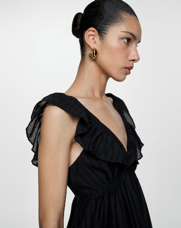 Mango Ramona V Neck Midi Dress