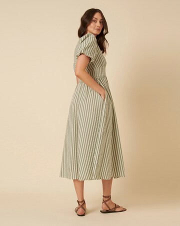 Nobody's Child Green Stripe Starlight Midaxi Dress