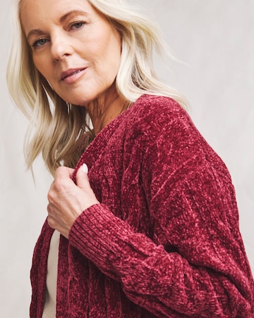 Julipa Chenille Cable Cardigan