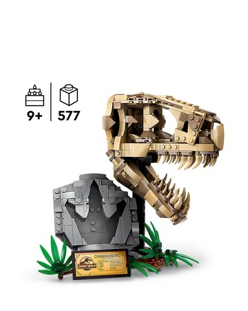 LEGO Jurassic World Dinosaur Fossils: T. rex Skull Toy 76964