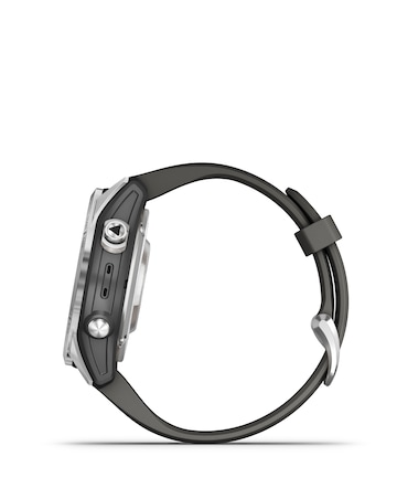 Garmin Fenix 7S Pro Solar Edition 42mm Smart Watch - Silver with Graphite Band