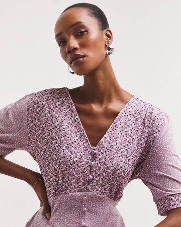 Joe Browns Jersey Tie Detail Floral Print Dress