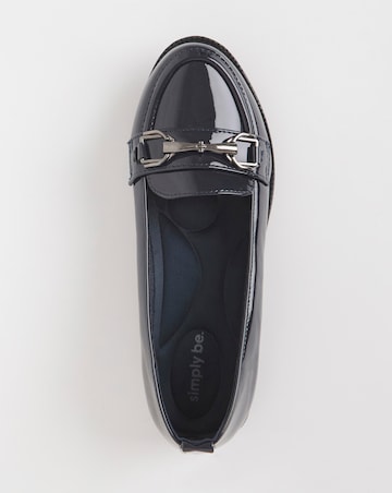 Anna Low Cut Snaffle Loafer Extra Wide EEE Fit Simply Comfort