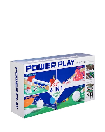 4 in 1 Stand Up Games Table - Dark Brown