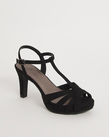 Marjorie T Bar Platform Occasion Sandal Extra Wide EEE Fit